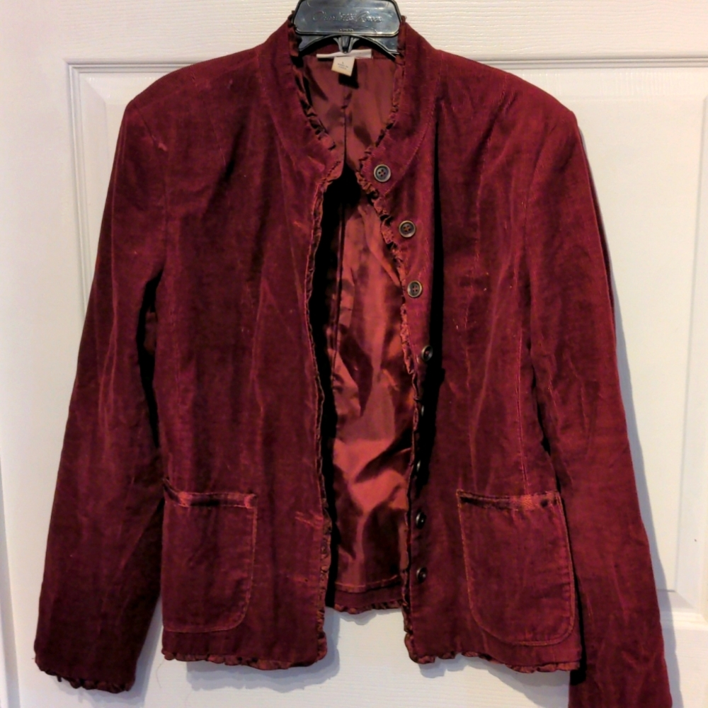 Corduroy Blazer with shoulder pads